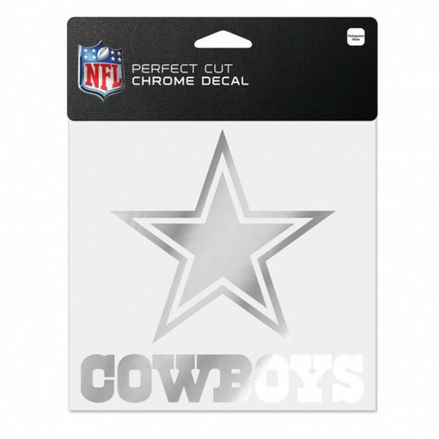 Dallas Cowboys Decal 6x6 Perfect Cut Chrome