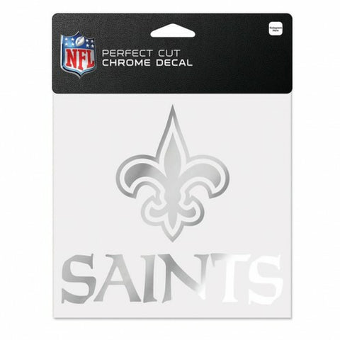 ~New Orleans Saints Decal 6x6 Perfect Cut Chrome~ backorder