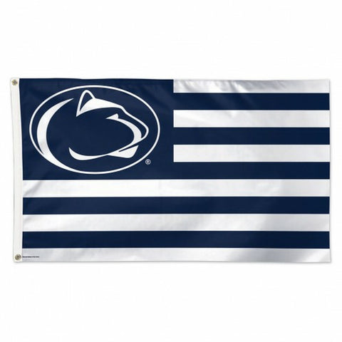 ~Penn State Nittany Lions Flag 3x5 Deluxe Style Stars and Stripes Design - Special Order~ backorder