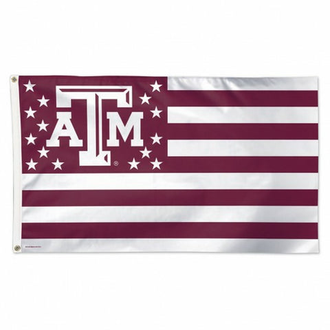 ~Texas A&M Aggies Flag 3x5 Deluxe Style Stars and Stripes Design - Special Order~ backorder
