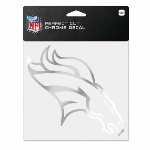~Denver Broncos Decal 6x6 Perfect Cut Chrome~ backorder