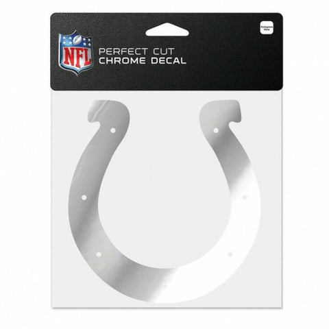 Indianapolis Colts Decal 6x6 Perfect Cut Chrome - Special Order