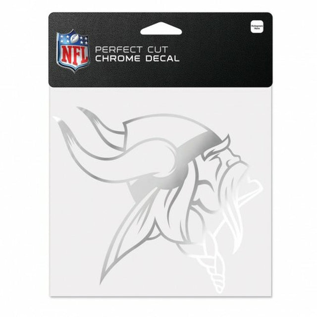 Minnesota Vikings Decal 6x6 Perfect Cut Chrome