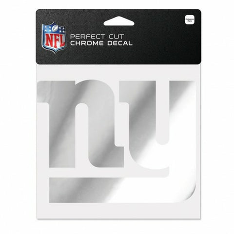 New York Giants Decal 6x6 Perfect Cut Chrome
