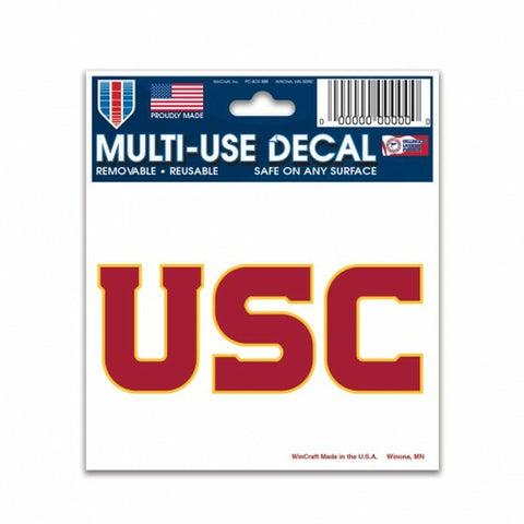 ~USC Trojans Decal 3x4 Multi Use Color~ backorder