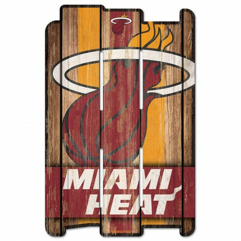 ~Miami Heat Sign 11x17 Wood Fence Style - Special Order~ backorder