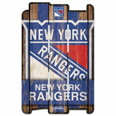 ~New York Rangers Sign 11x17 Wood Fence Style~ backorder