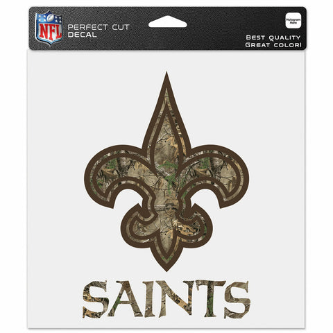 ~New Orleans Saints Decal 8x8 Perfect Cut Camo - Special Order~ backorder