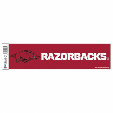 ~Arkansas Razorbacks Decal 3x12 Bumper Strip Style - Special Order~ backorder