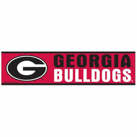 ~Georgia Bulldogs Decal 3x12 Bumper Strip Style - Special Order~ backorder