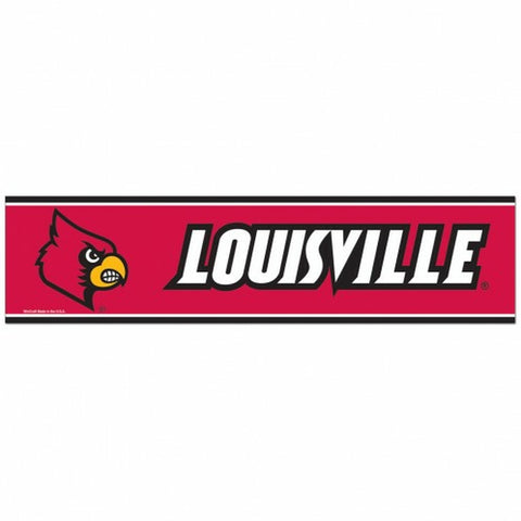 ~Louisville Cardinals Decal 3x12 Bumper Strip Style - Special Order~ backorder
