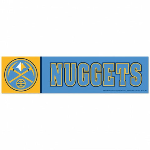 ~Denver Nuggets Decal 3x12 Bumper Strip Style - Special Order~ backorder