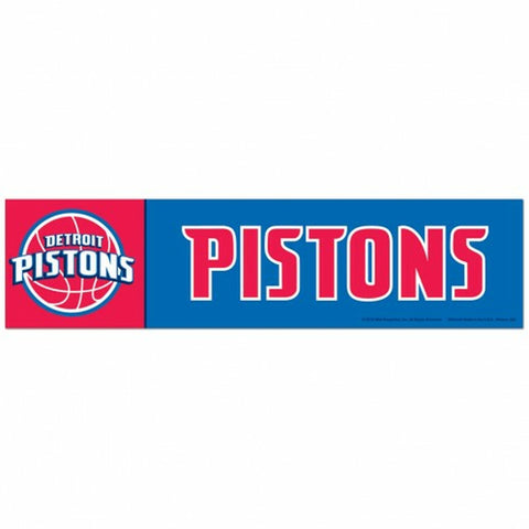~Detroit Pistons Decal 3x12 Bumper Strip Style - Special Order~ backorder