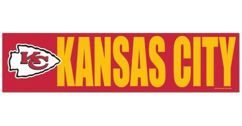 Kansas City Chiefs Decal Bumper Sticker