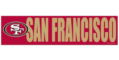 ~San Francisco 49ers Decal Bumper Sticker~ backorder