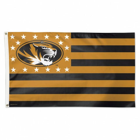 ~Missouri Tigers Flag 3x5 Deluxe Style Stars and Stripes Design - Special Order~ backorder