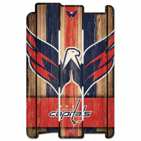 Washington Capitals Sign 11x17 Wood Fence Style - Special Order