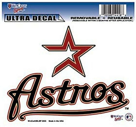 ~Houston Astros Decal 5x6 Multi Use Color - Special Order~ backorder