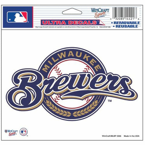 ~Milwaukee Brewers Decal 5x6 Multi Use Color~ backorder