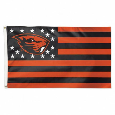 ~Oregon State Beavers Flag 3x5 Deluxe Style Stars and Stripes Design - Special Order~ backorder