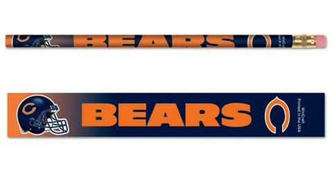 Chicago Bears Pencil 6 Pack