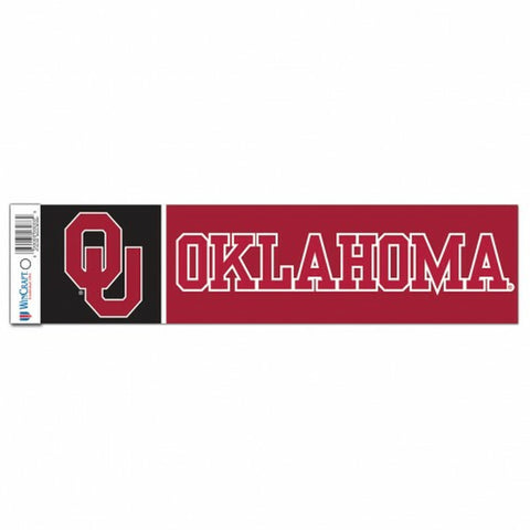 ~Oklahoma Sooners Decal 3x12 Bumper Strip Style - Special Order~ backorder