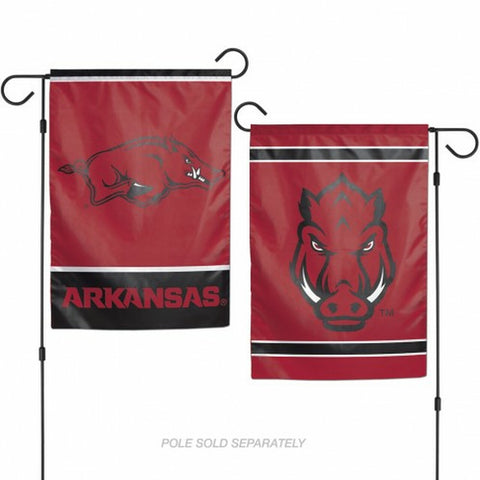~Arkansas Razorbacks Flag 12x18 Garden Style 2 Sided~ backorder