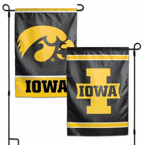 ~Iowa Hawkeyes Flag 12x18 Garden Style 2 Sided~ backorder