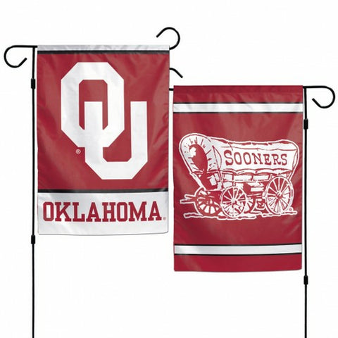~Oklahoma Sooners Flag 12x18 Garden Style 2 Sided~ backorder