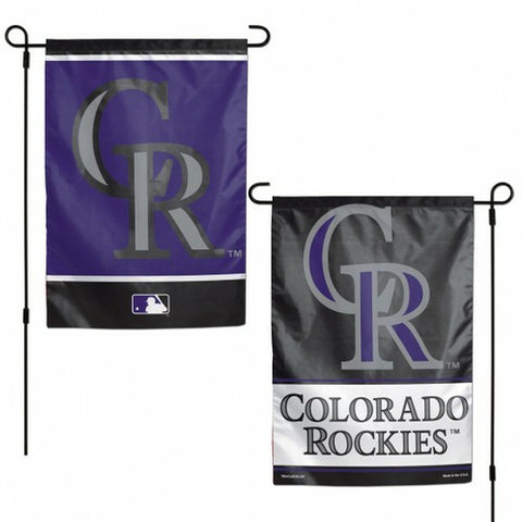 ~Colorado Rockies Flag 12x18 Garden Style 2 Sided - Special Order~ backorder