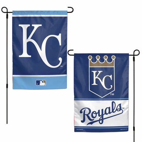 ~Kansas City Royals Flag 12x18 Garden Style 2 Sided~ backorder