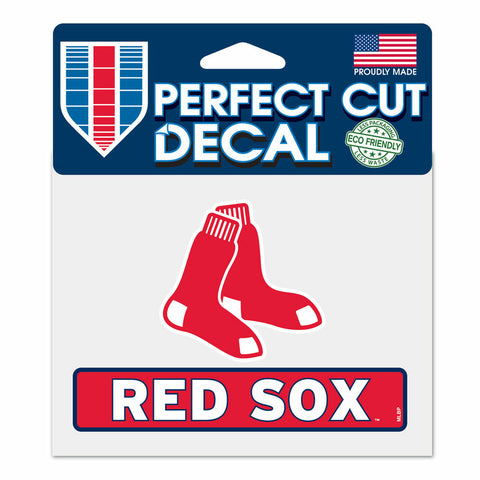 ~Boston Red Sox Decal 4.5x5.75 Perfect Cut Color - Special Order~ backorder