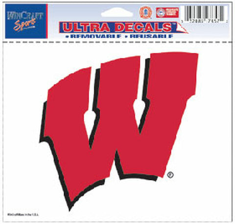 ~Wisconsin Badgers Decal 5x6 Ultra Color~ backorder