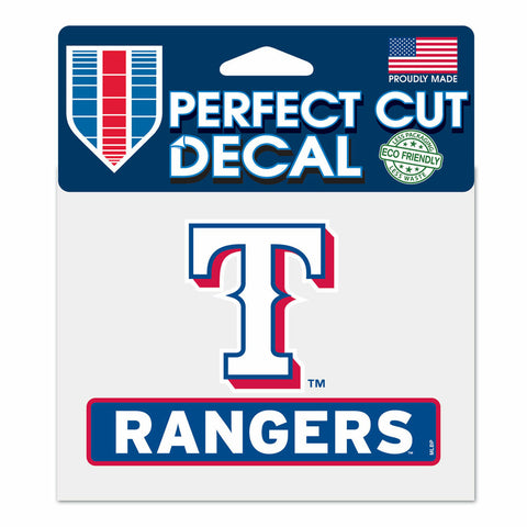 ~Texas Rangers Decal 4.5x5.75 Perfect Cut Color - Special Order~ backorder