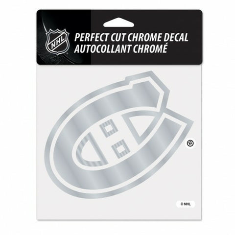 ~Montreal Canadiens Decal 6x6 Perfect Cut Chrome - Special Order~ backorder