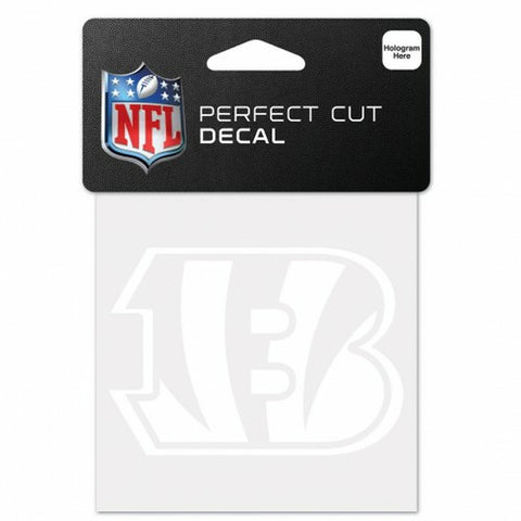 ~Cincinnati Bengals Decal 4x4 Perfect Cut White - Special Order~ backorder