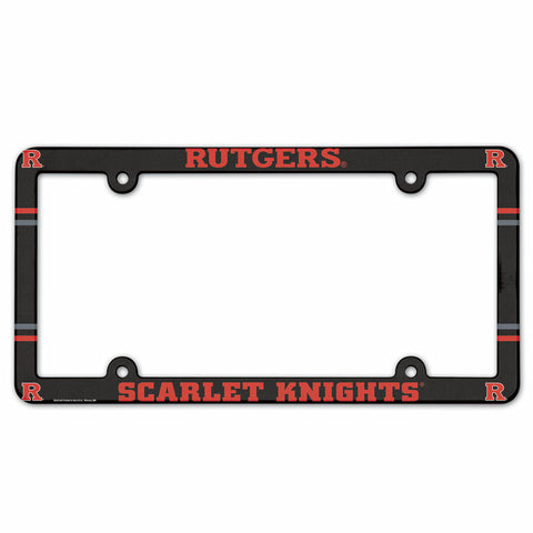 ~Rutgers Scarlet Knights License Plate Frame Plastic Full Color Style~ backorder