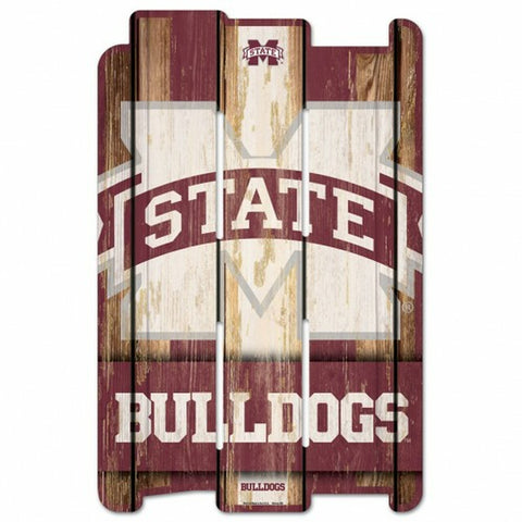 ~Mississippi State Bulldogs Sign 11x17 Wood Fence Style - Special Order~ backorder
