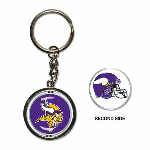 Minnesota Vikings Key Ring Spinner Style - Special Order