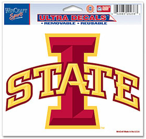 Iowa State Cyclones Decal 5x6 Ultra Color