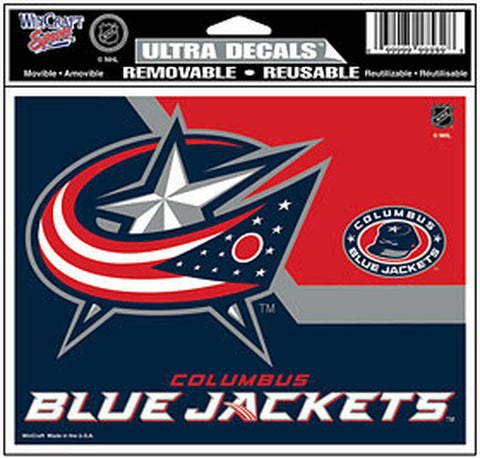~Columbus Blue Jackets Decal 5x6 Ultra Color - Special Order~ backorder