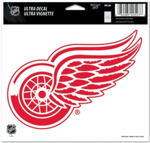 Detroit Red Wings Decal 5x6 Ultra Color