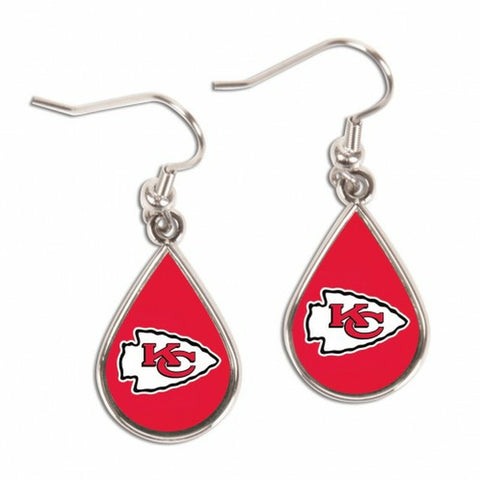 ~Kansas City Chiefs Earrings Tear Drop Style - Special Order~ backorder