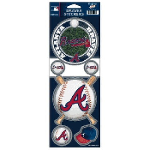 Atlanta Braves Stickers Prismatic