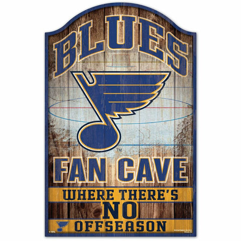 ~St. Louis Blues Sign 11x17 Wood Fan Cave Design - Special Order~ backorder