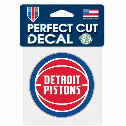 Detroit Pistons Decal 4x4 Perfect Cut Color - Special Order