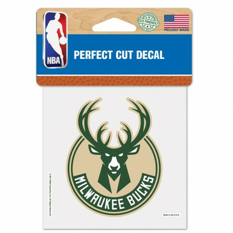 Milwaukee Bucks Decal 4x4 Perfect Cut Color