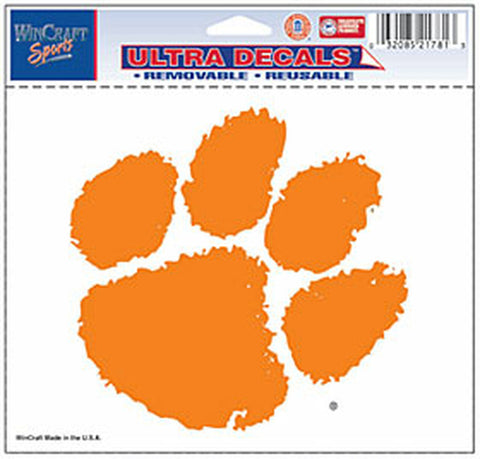 ~Clemson Tigers Decal 5x6 Ultra Color~ backorder