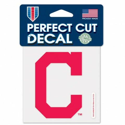 ~Cleveland Indians Decal 4x4 Perfect Cut Color - C logo~ backorder