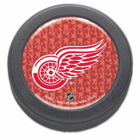 ~Detroit Red Wings Domed Hockey Puck - Packaged - Prismatic - Special Order~ backorder